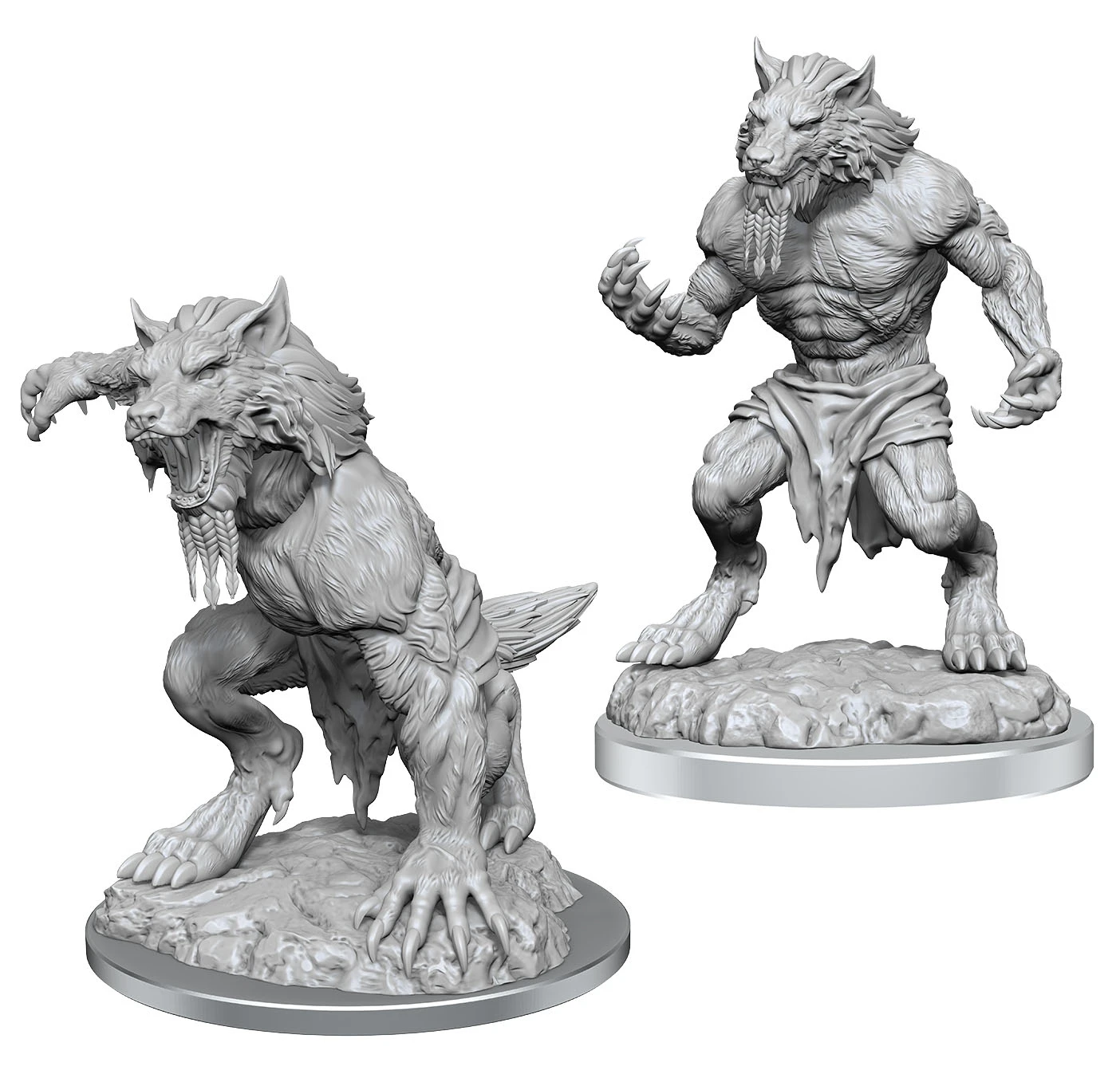 Fey Werewolves - Critical Role Unpainted Miniatures 3 Fey Werewolves - Critical Role Unpainted Miniatures