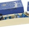 Wood Resin RPG Dice Set (7): Sapphire Grove -Game Comics Store 032676461964 big