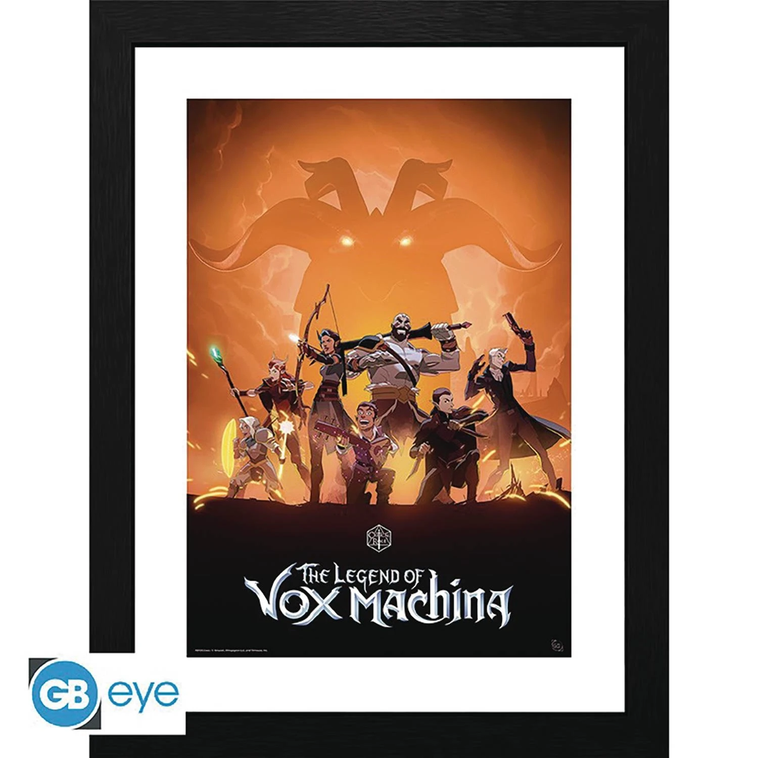 Legend Of Vox Machina Cast Key Art Framed Print - Critical Role