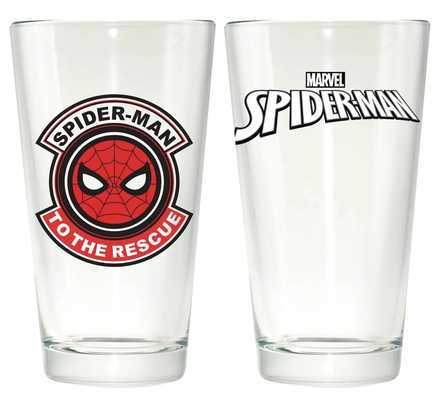 Spider-Man Clear Pint Glass 3 Spider-Man Clear Pint Glass